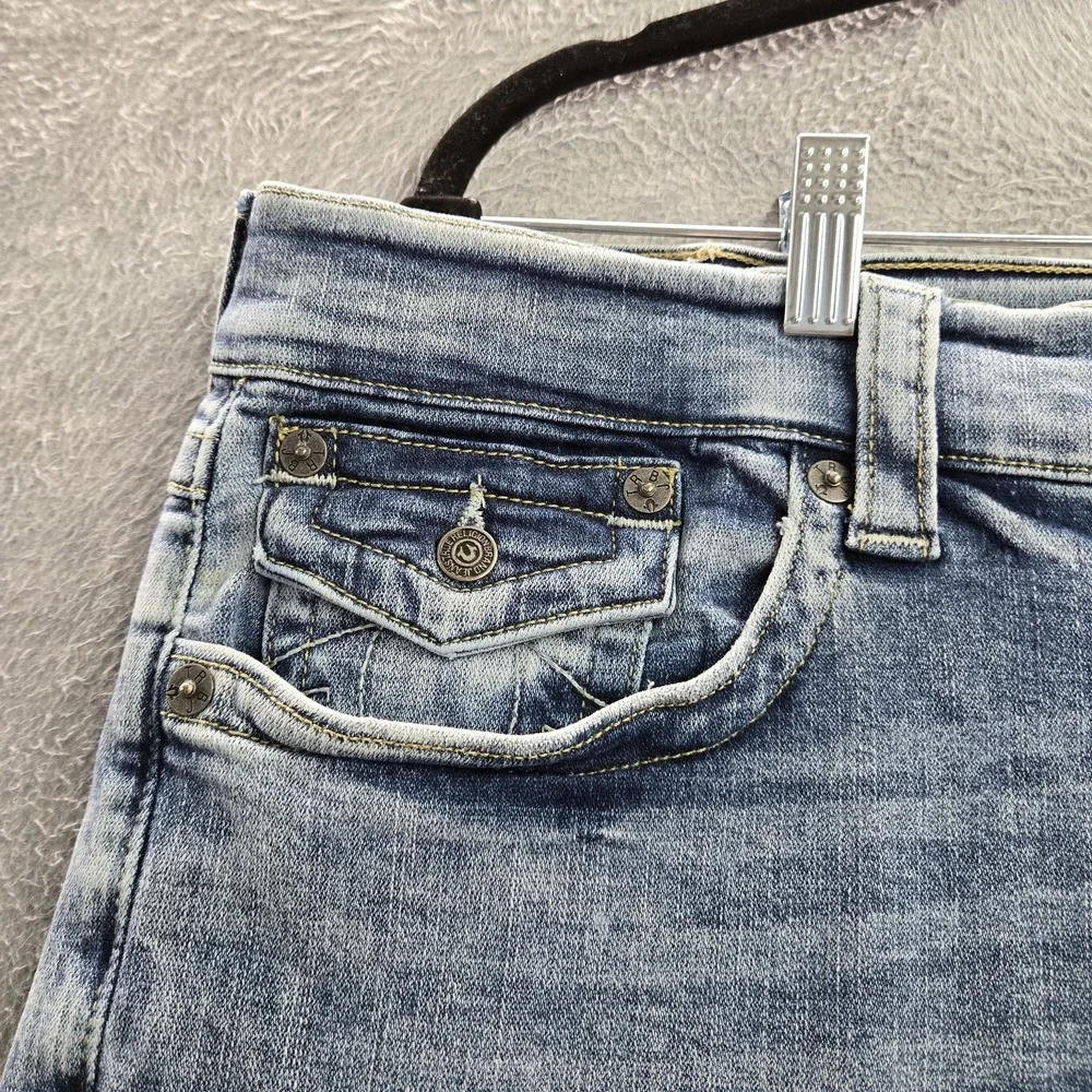 True Religion Men Jeans‎ 38 Blue Denim Ricky Button 33